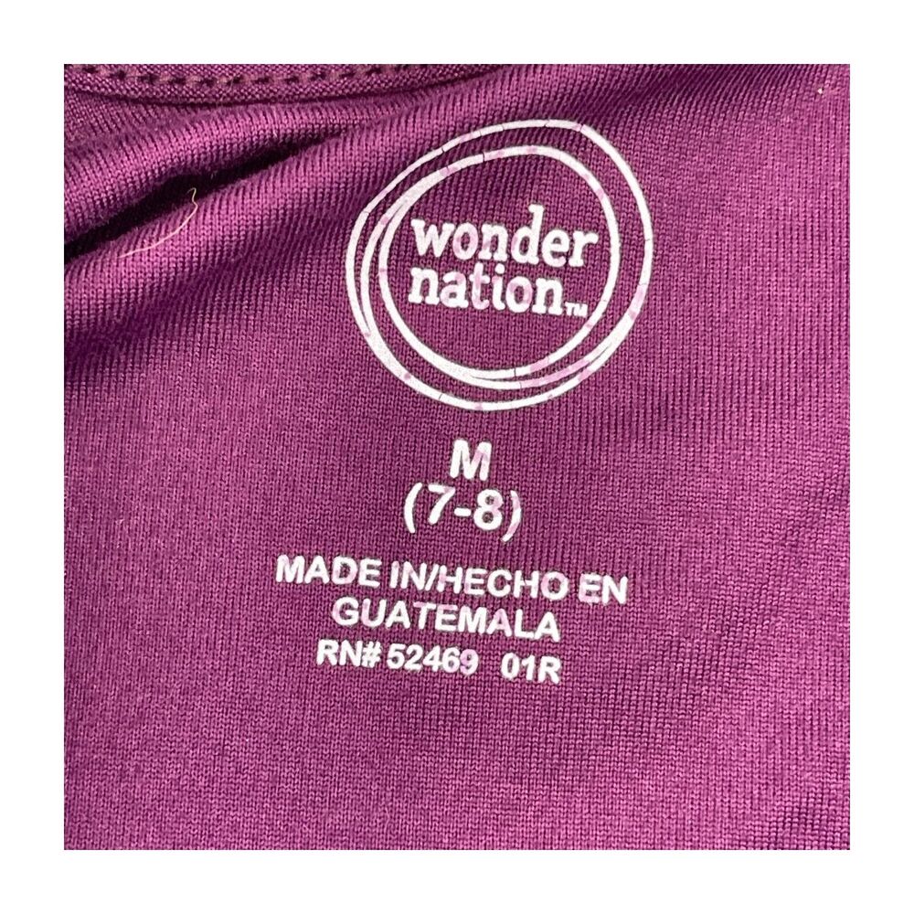 Wonder Nation T-Shirt Kids Girls M (7-8) Pink Round Neck Short Sleeve Pullover - Picture 3 of 6